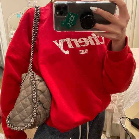 CHANEL washed lamb skin chain around hobo grey - Picture 6 of 9